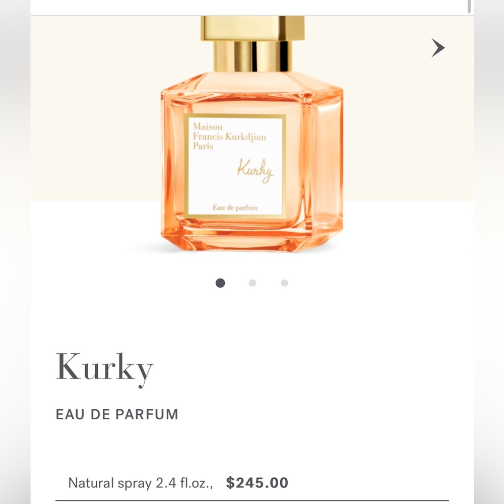 Maison Francis Kurkdjian Kurky Eau de Parfum Bottle - Peach and Gold - Picture 5 of 10